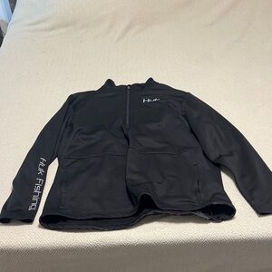 Huk Black Quarter-Zip Fishing Jacket